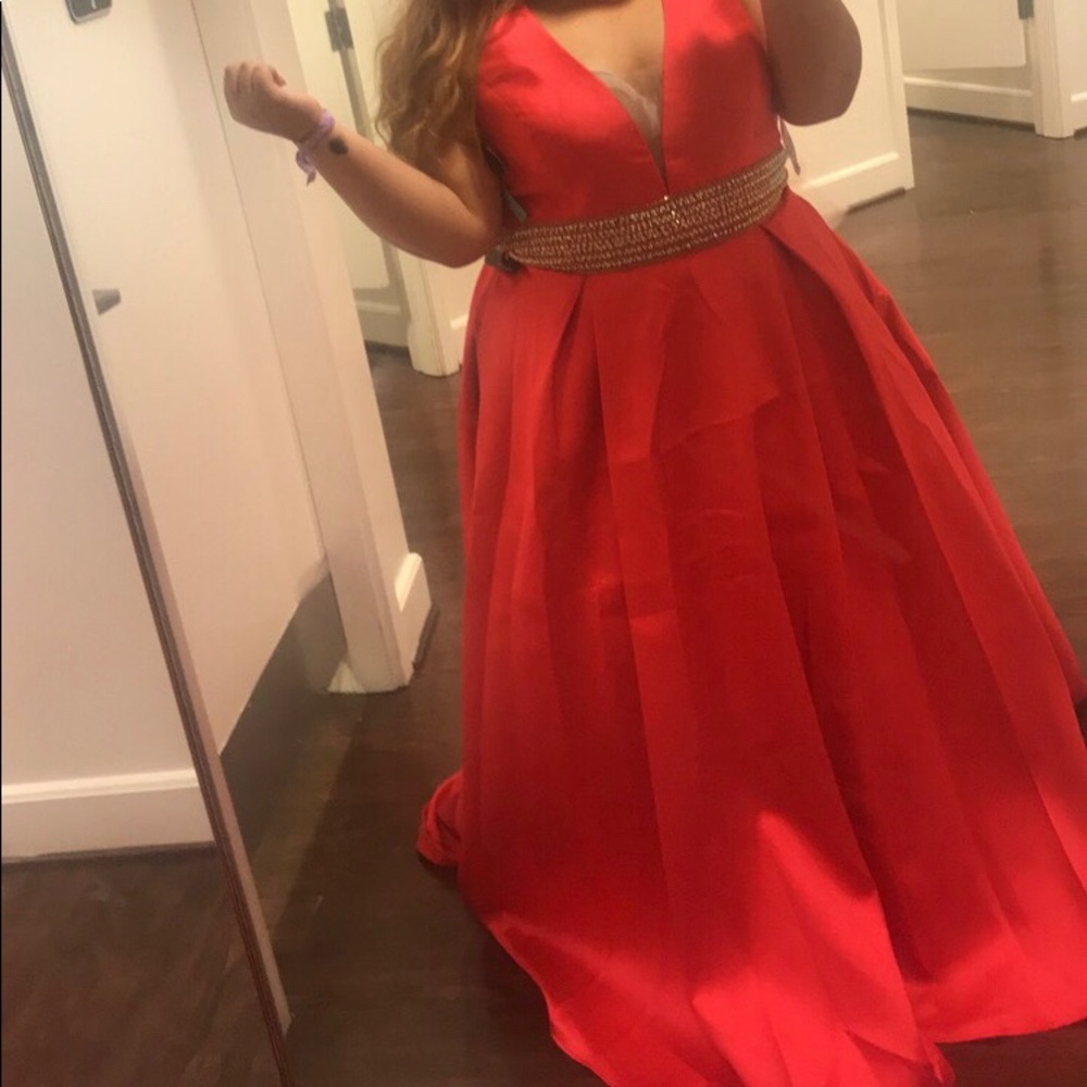 Camille Red Ball Gown Formal Dress